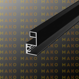 Профиль горизонтальный верхний MS213 Черный браш (A25)